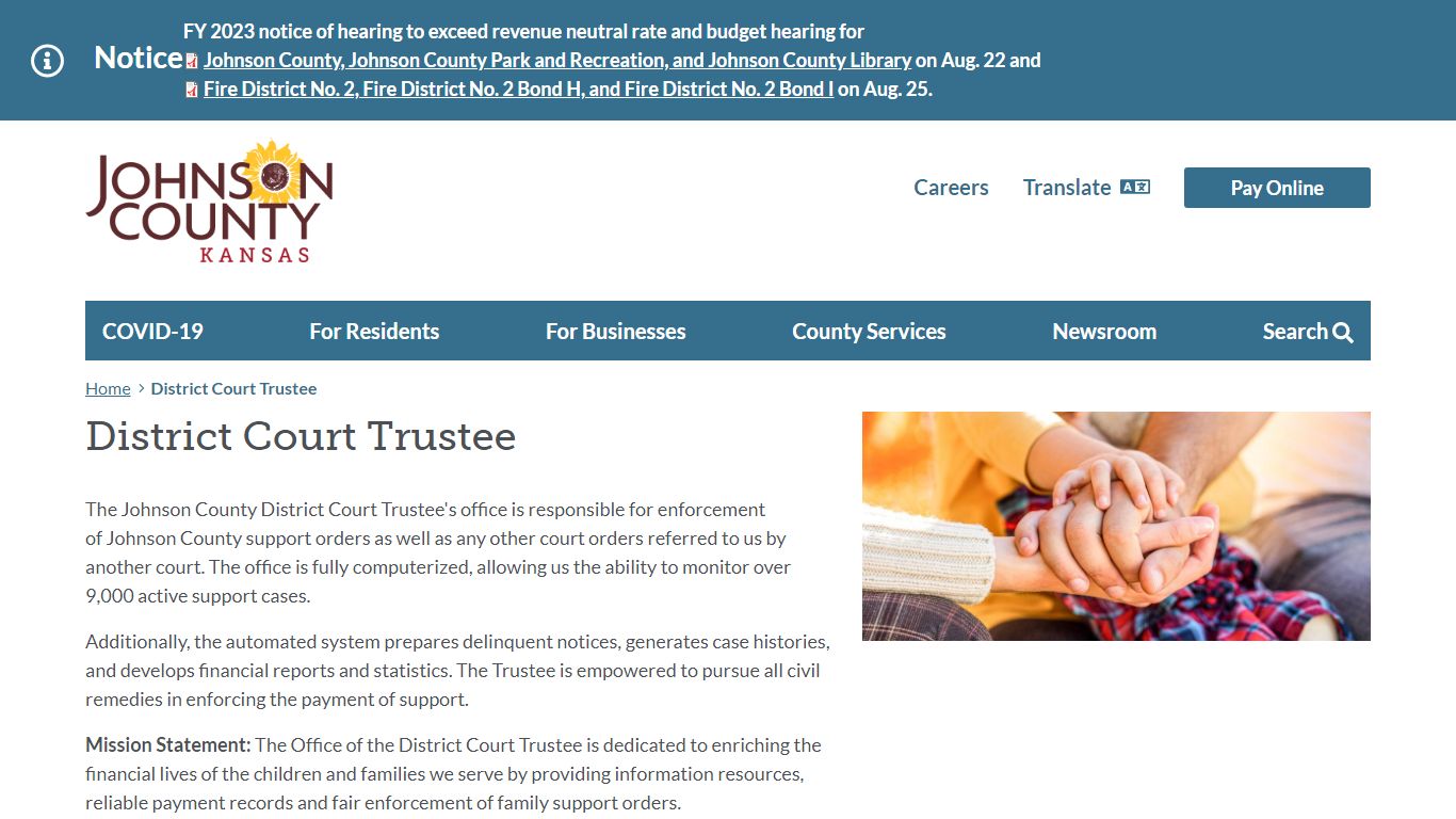 District Court Trustee | Johnson County Kansas